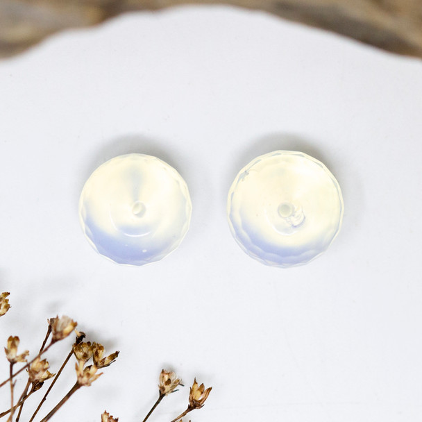 Opalite Polished 13mm Faceted Rondelle