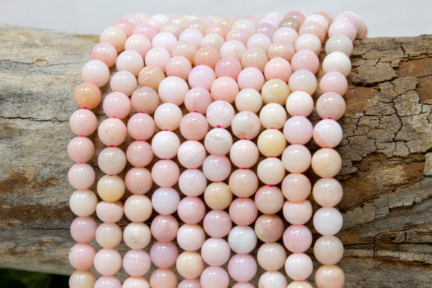 Natural Pink Opal Polished 7mm Round