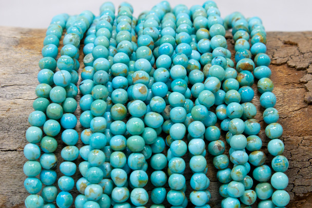Kingman Turquoise Polished 4-5mm Round Nugget