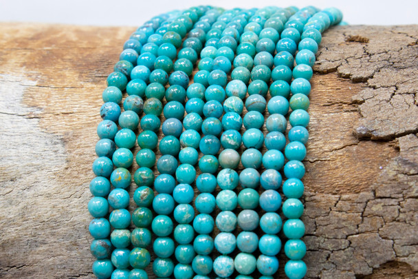 Elisa Turquoise Polished Stabilized 3mm Round - Mexico