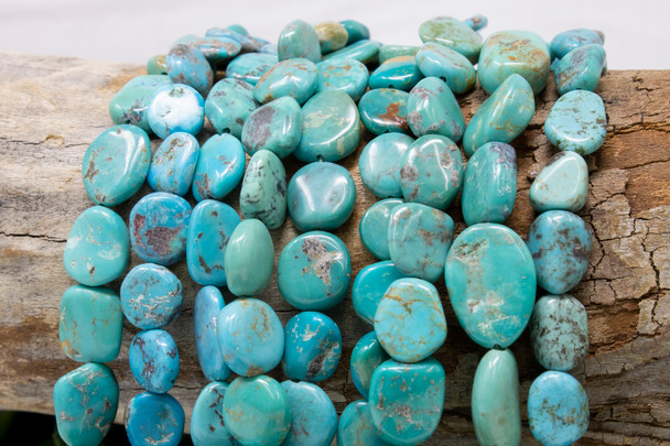 Natural Turquoise Polished 11mm Free Form Coin - China