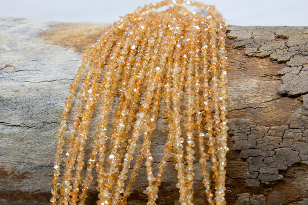 Herkimer Diamond Polished Color Treated Tangerine 2x3mm Points