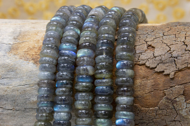 Labradorite Polished 9mm Rondelle
