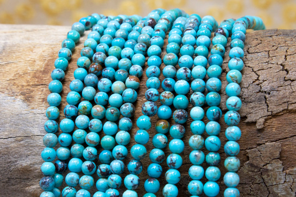 Hubei Turquoise Polished 4mm Round
