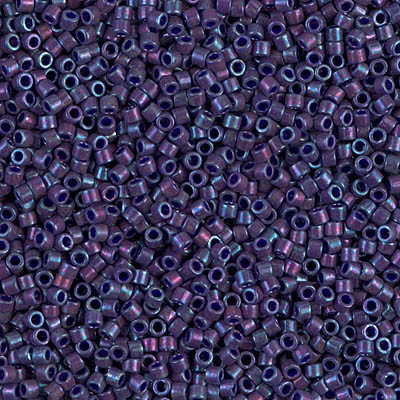Delicas Size 11 Miyuki Seed Beads -- 135 Metallic Midnight Purple