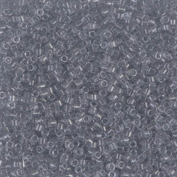 Delicas Size 11 Miyuki Seed Beads -- 1406 Transparent Pale Grey