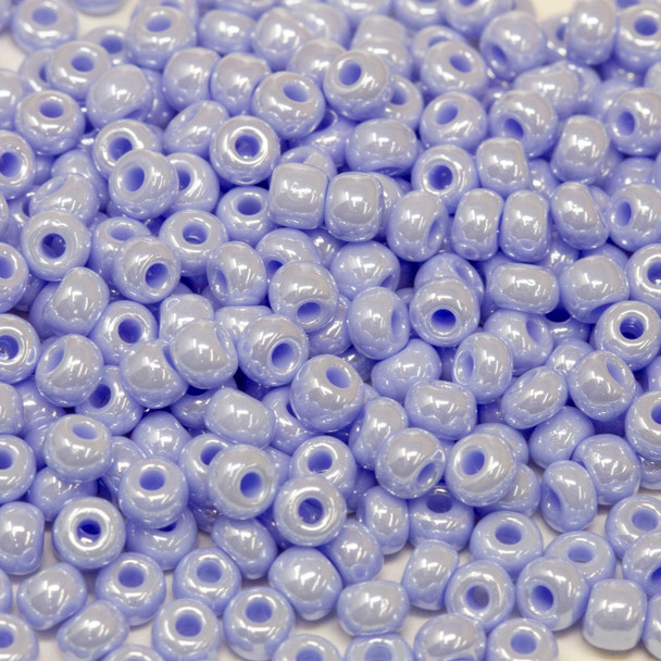 Size 6 Czech Seed Beads -- 481 Sioux Blue Luster