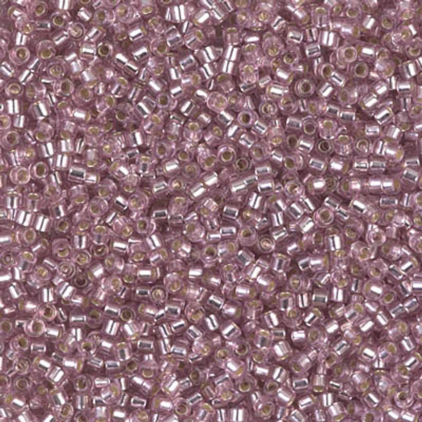 Delicas Size 11 Miyuki Seed Beads -- 1434 Pale Rose / Silver Lined