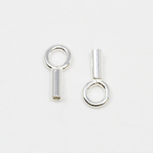 Sterling Silver 1.2mm Crimp Ends - 1 Pair