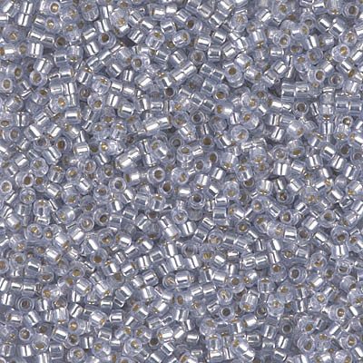 Delicas Size 11 Miyuki Seed Beads -- 1435 Pale Amethyst / Silver Lined