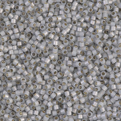 Delicas Size 11 Miyuki Seed Beads -- 1455 Light Smoke Opal / Silver Lined