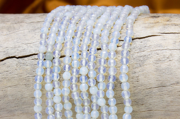 Opalite Polished 4mm Faceted Round