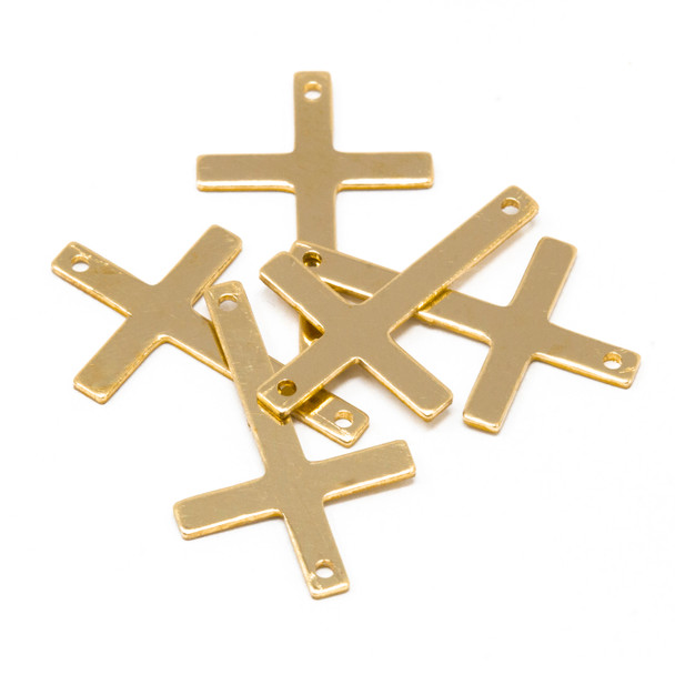 14K Gold Filled 22x14.5mm Cross Link