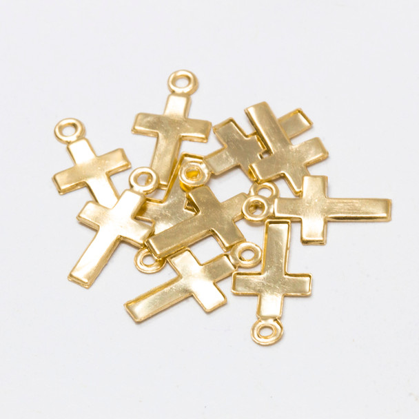 14K Gold Filled 13x7mm Small Cross Charm