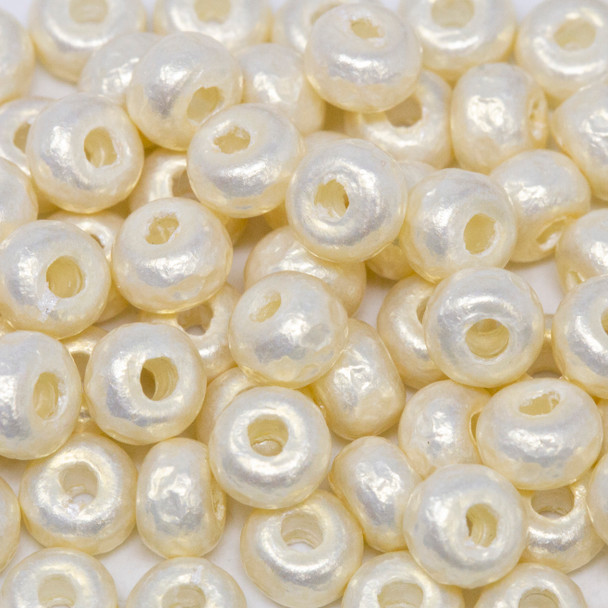 Size 5 Miyuki Seed Beads -- Baroque Pearl White
