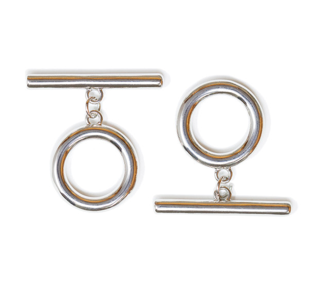 Silver Plated 20mm Toggle