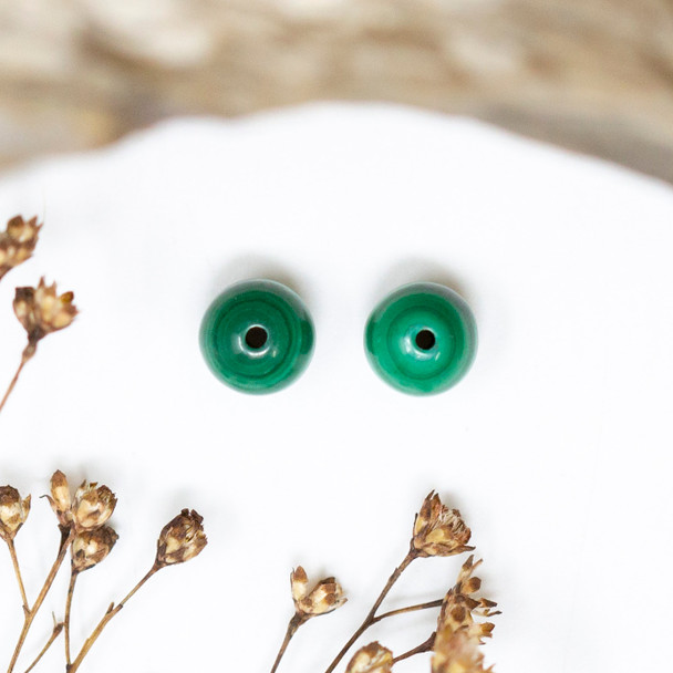 Malachite A Grade Polished 6mm Round - Sold Individually
