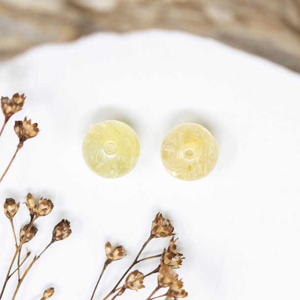Citrine Polished 8mm Round - Sold Individually