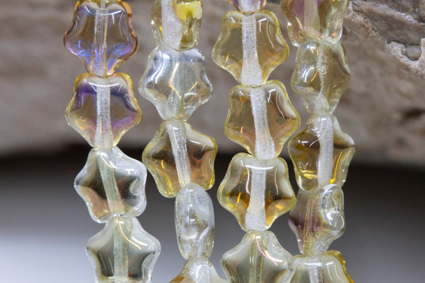 Czech Glass 6mm Stars -- Twilight Crystal