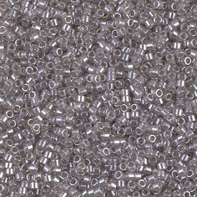 Delicas Size 11 Miyuki Seed Beads -- 1485 Transparent Light Taupe Luster