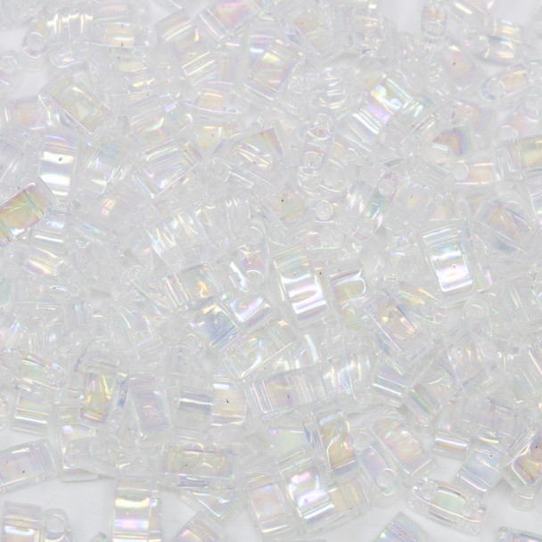 1/2 Cut 5mm Tila Beads -- 250 Crystal AB