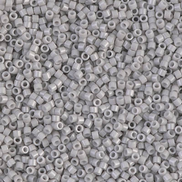 Delicas Size 11 Miyuki Seed Beads -- 1498 Opaque Light Smoke