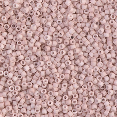 Delicas Size 11 Miyuki Seed Beads -- 1515 Opaque Pale Rose Matte