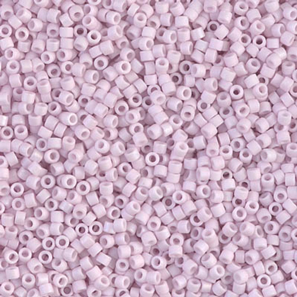 Delicas Size 11 Miyuki Seed Beads -- 1524 Opaque Pale Rose AB Matte