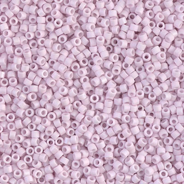 Delicas Size 11 Miyuki Seed Beads -- 1524 Opaque Pale Rose AB Matte