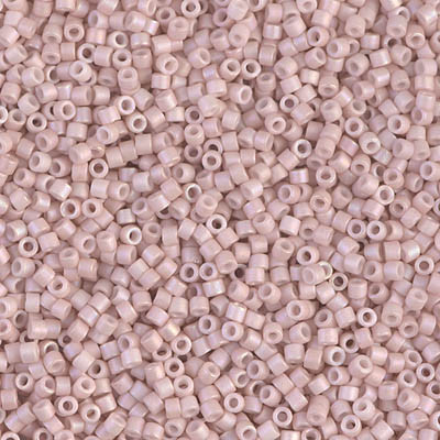 Delicas Size 11 Miyuki Seed Beads -- 1525 Opaque Pink Champagne AB Matte