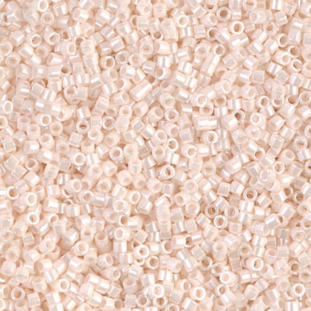 Delicas Size 11 Miyuki Seed Beads -- 1530 Opaque Bisque White Ceylon