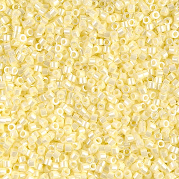 Delicas Size 11 Miyuki Seed Beads -- 1531 Opaque Pale Yellow Ceylon