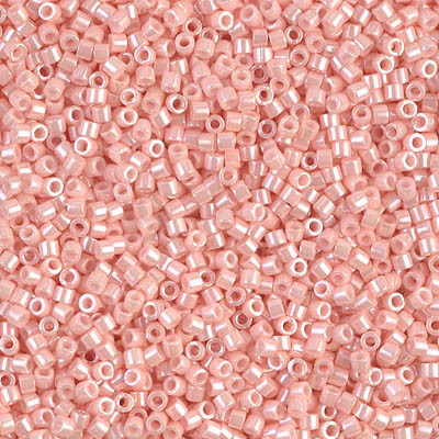 Delicas Size 11 Miyuki Seed Beads -- 1533 Opaque Light Salmon Ceylon