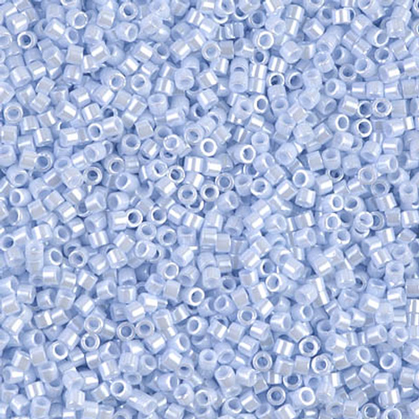 Delicas Size 11 Miyuki Seed Beads -- 1537 Opaque Light Sky Blue Ceylon