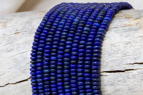 Lapis Polished 2x4mm Rondelle