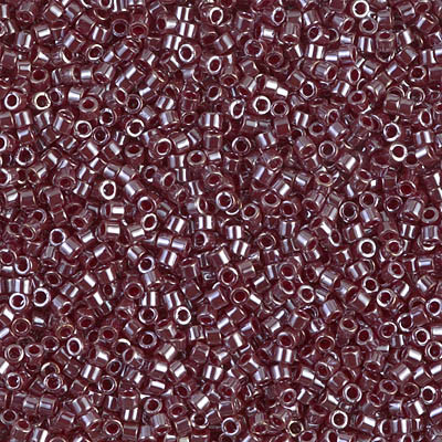 Delicas Size 11 Miyuki Seed Beads -- 1565 Opaque Currant Luster