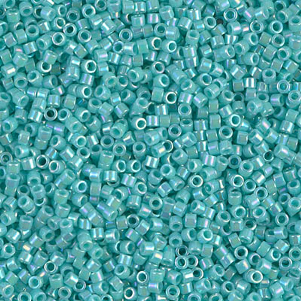 Delicas Size 11 Miyuki Seed Beads -- 1576 Opaque Sea Opal AB