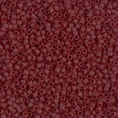 Delicas Size 11 Miyuki Seed Beads -- 1584 Opaque Currant Matte