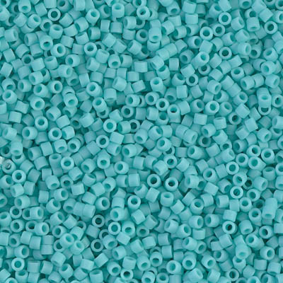 Delicas Size 11 Miyuki Seed Beads -- 1586 Opaque Sea Opal Matte