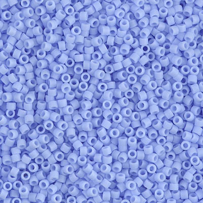 Delicas Size 11 Miyuki Seed Beads -- 1587 Opaque Agate Blue Matte