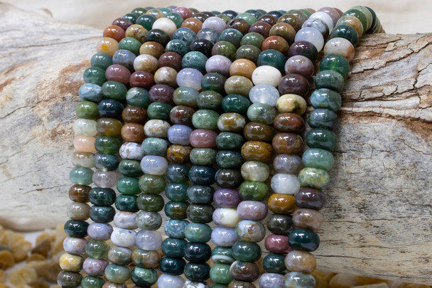 Fancy Jasper Polished 5x8mm Rondelle