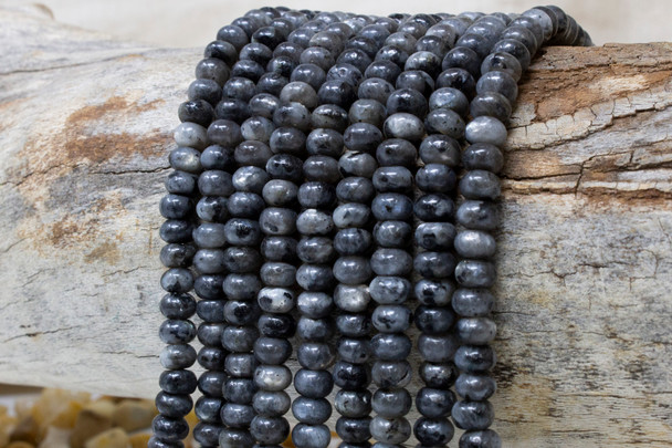 Larvikite Polished 4x6mm Rondelle