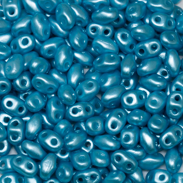 Matubo Mini SuperDuo -- Pearl Coat - Aqua