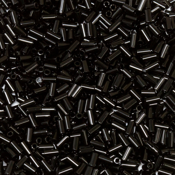 Miyuki 3mm Bugle Beads -- 401 Black