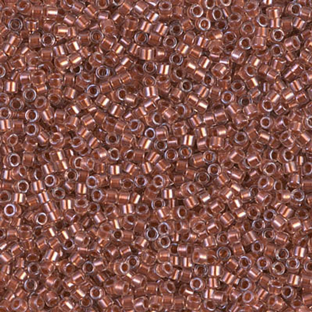 Delicas Size 11 Miyuki Seed Beads -- 1704 Mist / Copper Pearl Lined