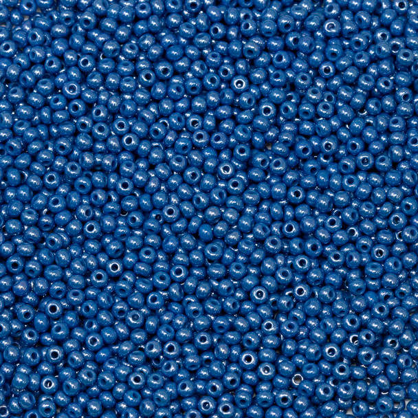 Size 11 Czech Seed Beads -- 699 French Blue Luster