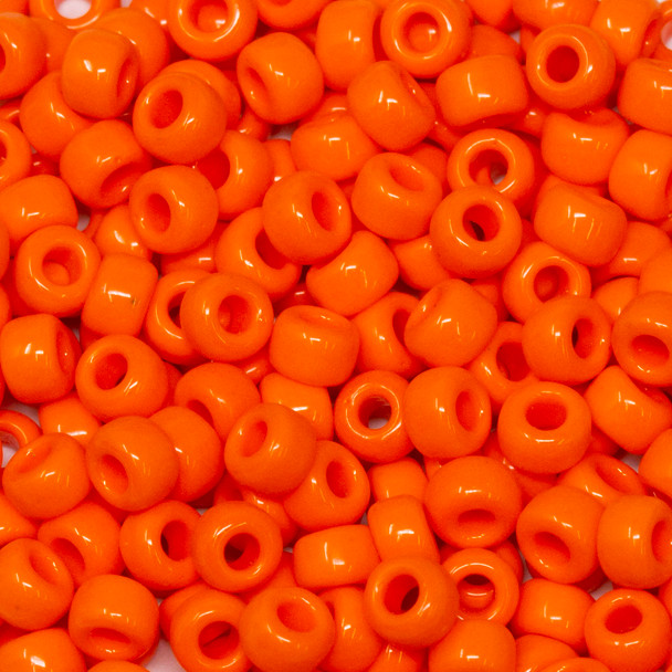 Size 6 Miyuki Seed Beads -- 406 Opaque Orange