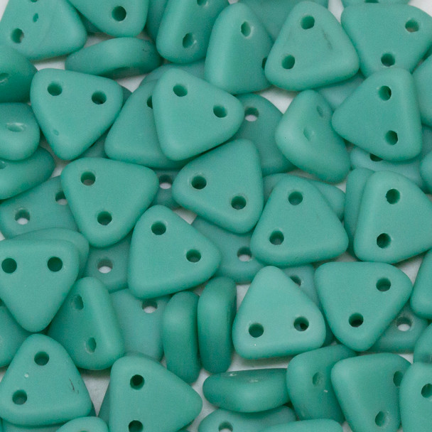CzechMates® Triangle Beads -- Matte Turquoise