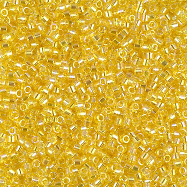 Delicas Size 11 Miyuki Seed Beads -- 171 Transparent Yellow AB