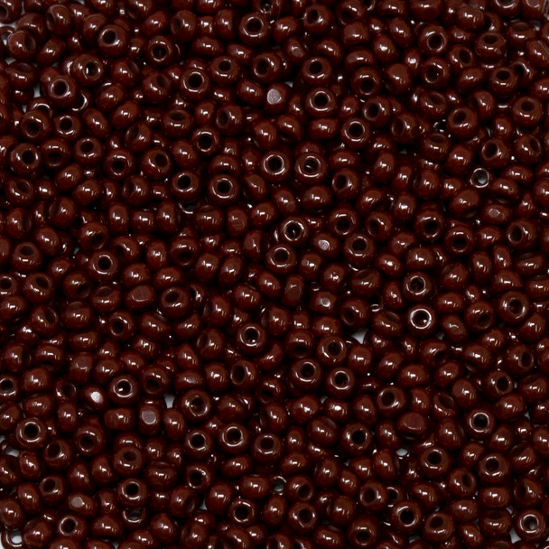 Size 11 True Cuts Seed Beads -- 197 Dark Brown